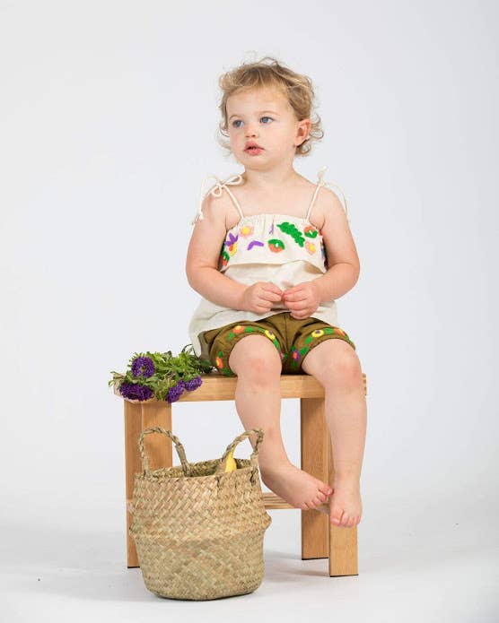 Akshu and Ing - Wholesale Jumpsuit - Baby - Mustard Daisy Bloomer3