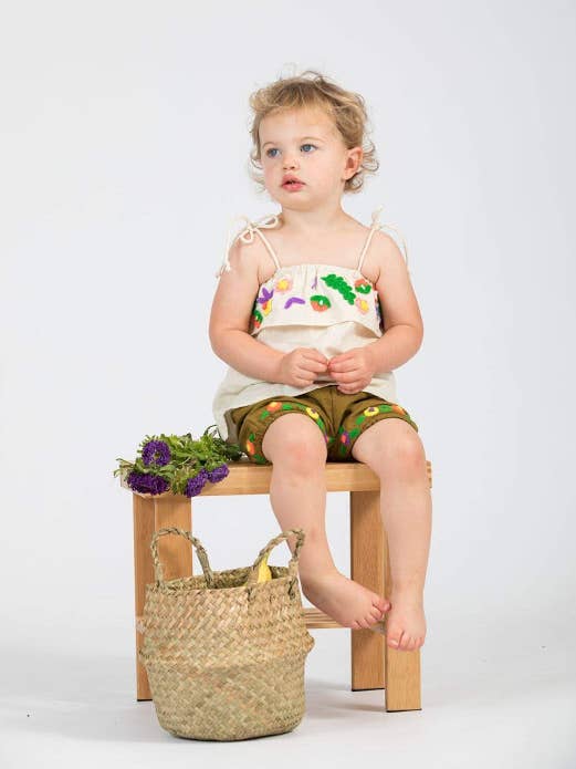 Akshu and Ing - Wholesale Jumpsuit - Baby - Mustard Daisy Bloomer3