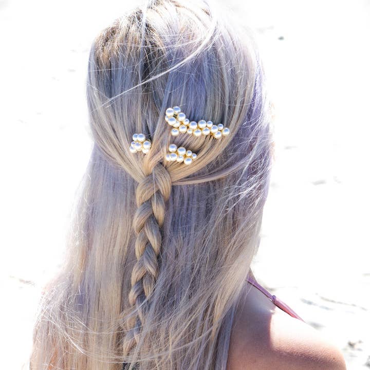 Acute Designs – Engroshandel Hårtilbehørssæt – Kvinder – Klynge Swarovski Perle Kam Sæt - Sæt Med Tre Kamme1