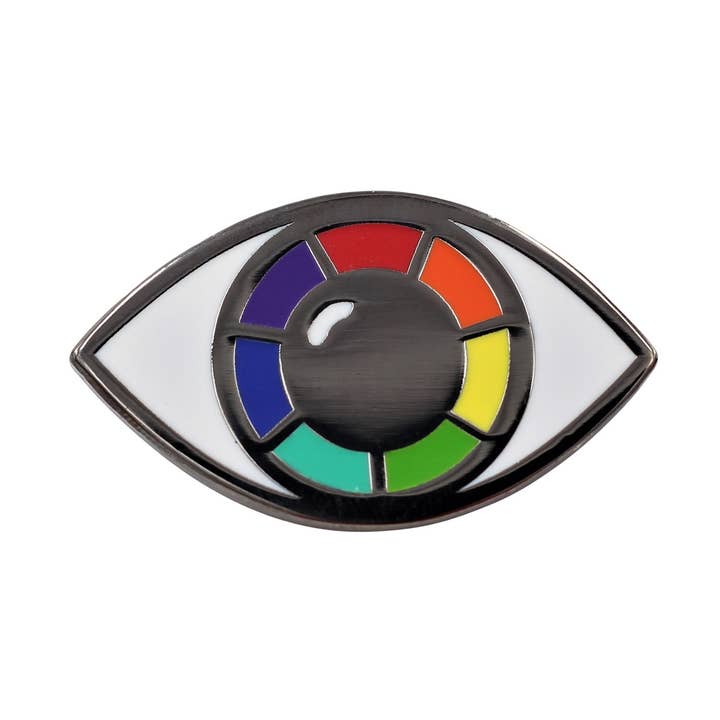 Queer Eye – Rainbow Eye Enamel Pin for wholesale by Real Sic