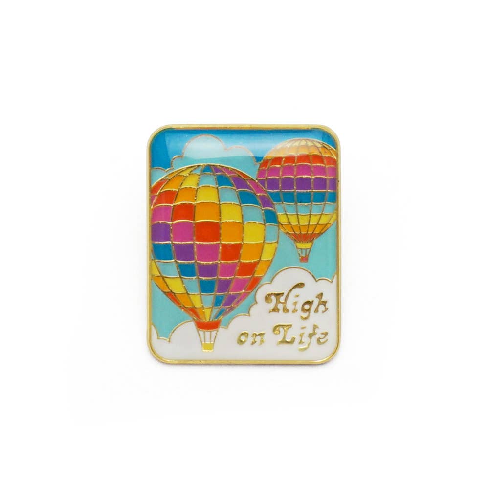 Lucky Horse Press - Wholesale Lapel Pin/Button - High On Life Enamel Pin