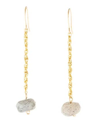 Labradorite Rock Earrings for wholesale by Ore & Gold