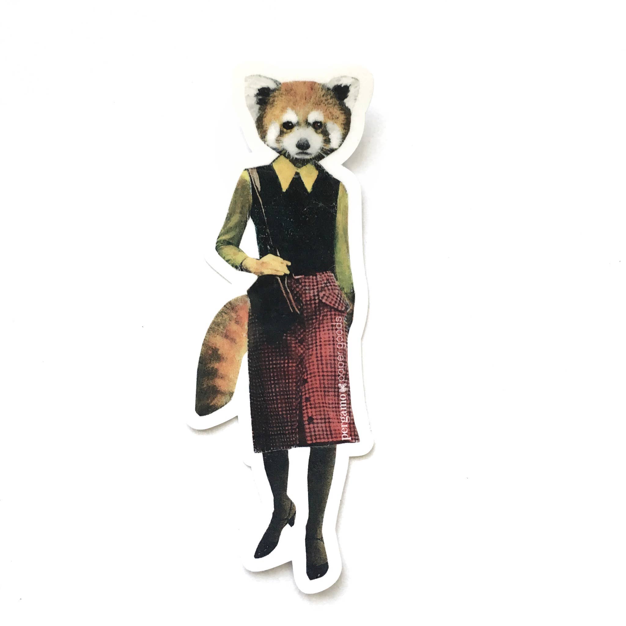 Pergamo Paper Goods - Wholesale Sticker - Red Panda Lady Vinyl Sticker1