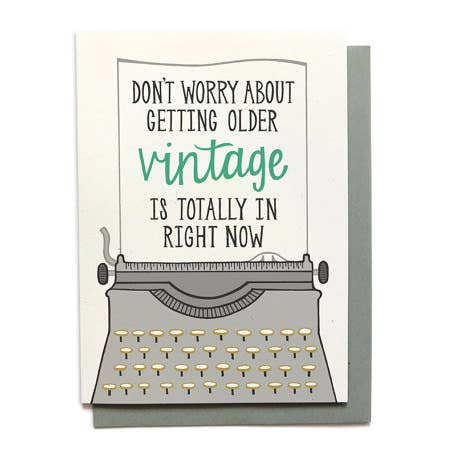 Birthday Card - Vintage for wholesale by Hennel Paper Co.