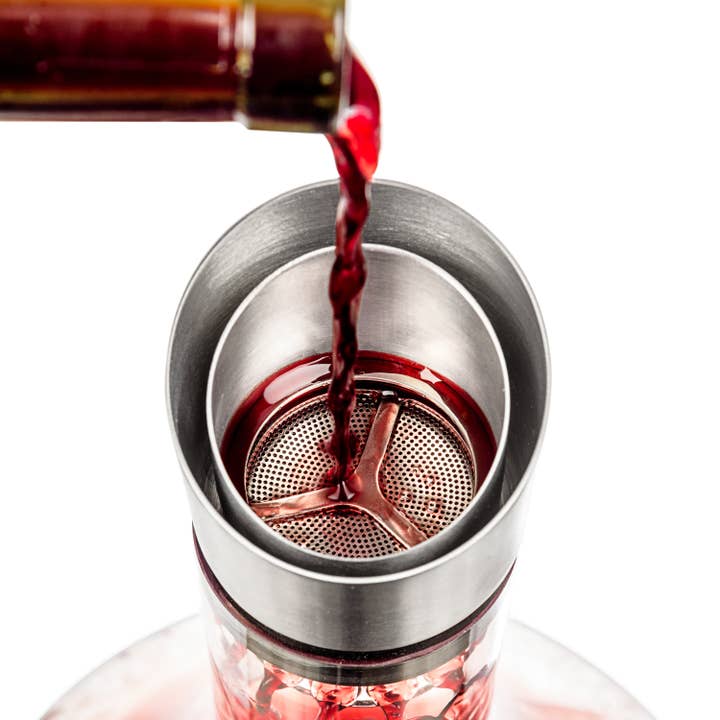 TEALYRA / LUXBE – wholesale Decanter – Wine Decanter Crystal Glass 54-ounce with Aerator Pourer Lid3