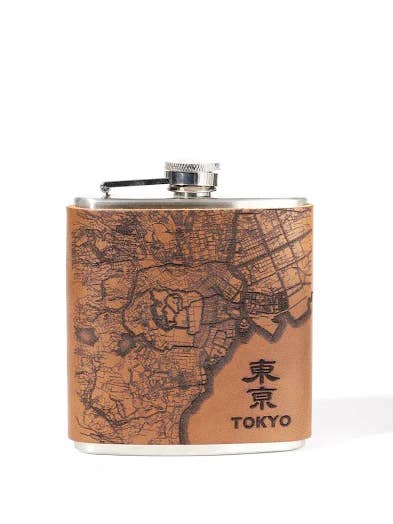 Frasco de mapa de Tóquio por atacado de Tactile Craftworks