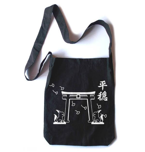 Gesshoku - Wholesale Tote Bag - Women's - Japanese Shrine Crossbody Tote Bag | Asian, Zen1