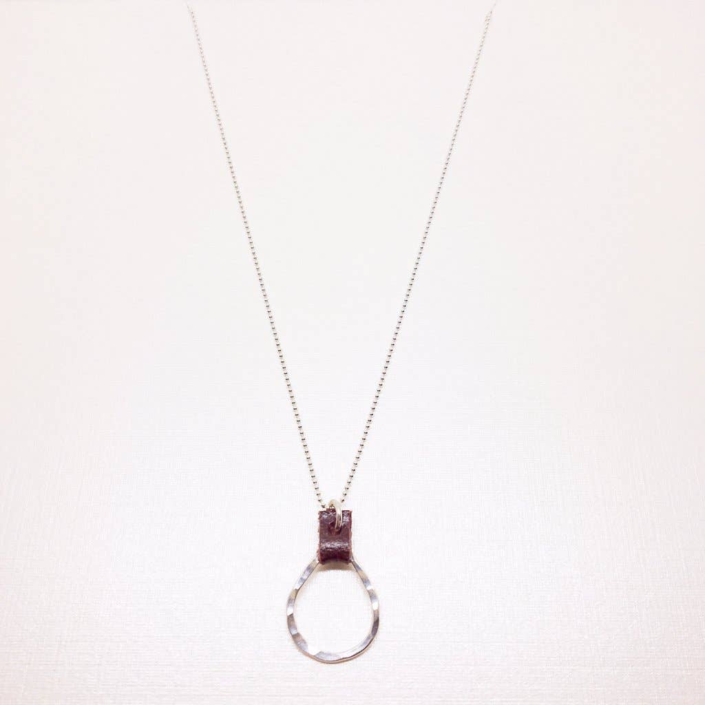 Devon Dowd Designs - Wholesale Pendant/Charm Necklace - Extra Small Teardrop & Leather2