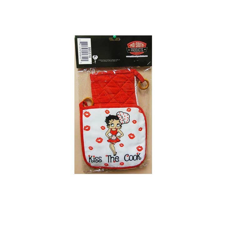 MID-SOUTH PRODUCTS - Vente Gants de cuisine/maniques - Ensemble de gants de cuisine Betty Boop avec manique - Kiss the Cook2