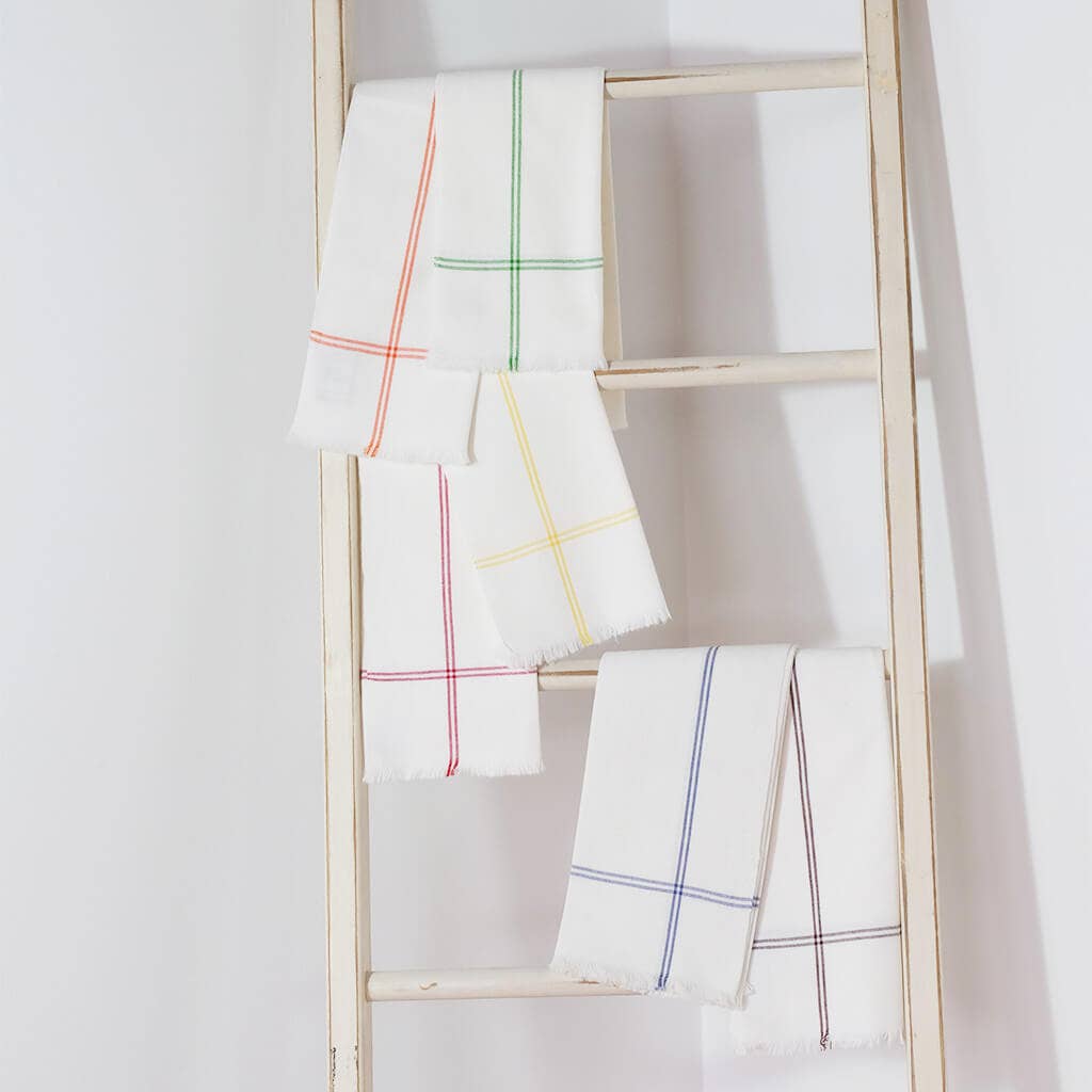 Sobremesa - Wholesale Dinner & Cloth Napkin - Orange Classic Stripe Oversized Cloth Napkin, Table Linens4