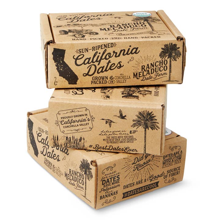 Rancho Meladuco Date Farm - Wholesale Dried/Dehydrated Fruit - 1 lb. ORGANIC Prime Medjool Dates