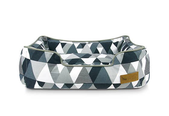 P.L.A.Y. Pet Lifestyle and You - Vente Panier – chien - Lit de salon en mosaïque - Tuxedo Black0