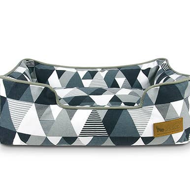 P.L.A.Y. Pet Lifestyle and You - Vente Panier – chien - Lit de salon en mosaïque - Tuxedo Black