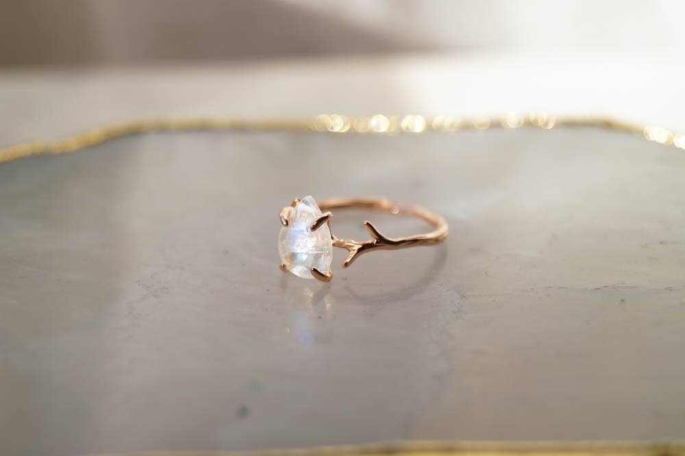 Wander + Lust Jewelry - Wholesale Single Stone/Solitaire Ring - Gold Everly Ring1
