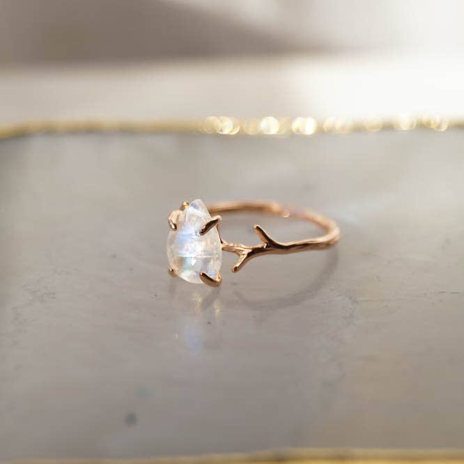 Wander + Lust Jewelry - Wholesale Single Stone/Solitaire Ring - Gold Everly Ring1