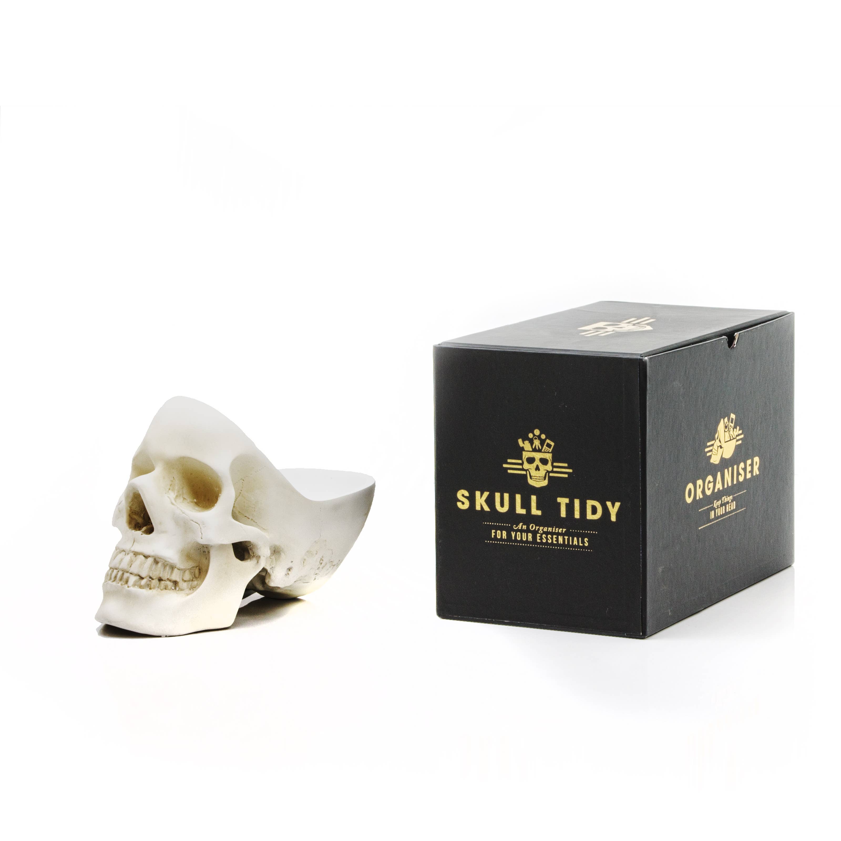 SUCK UK Ltd - USA - Vente Décorations de table - Skull Tidy - Blanc8
