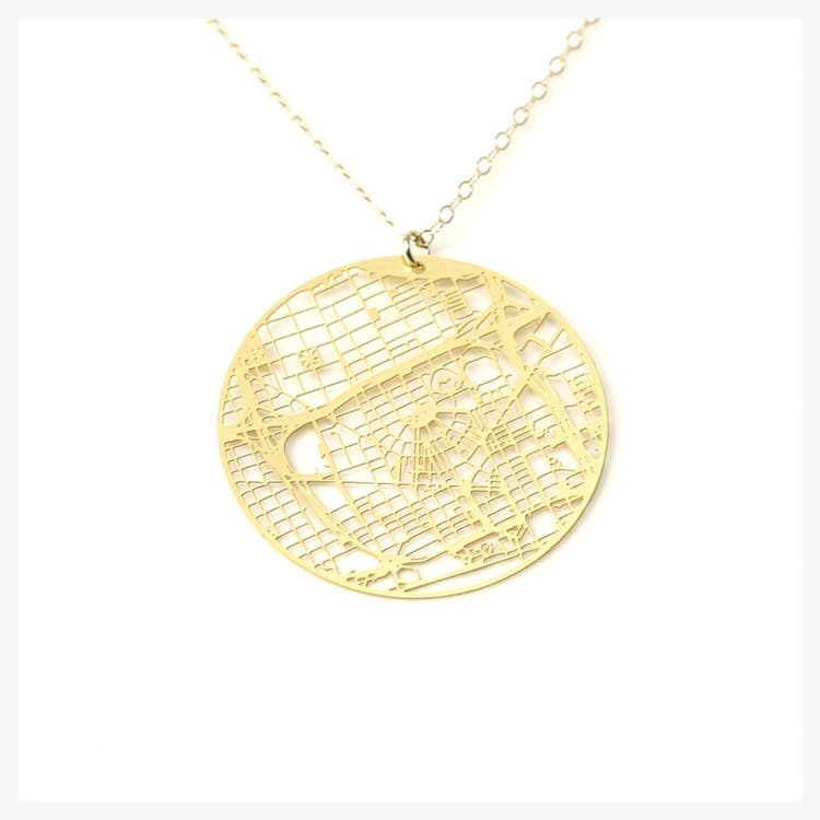 Aminimal - Wholesale Pendant/Charm Necklace - Gold - Detroit0