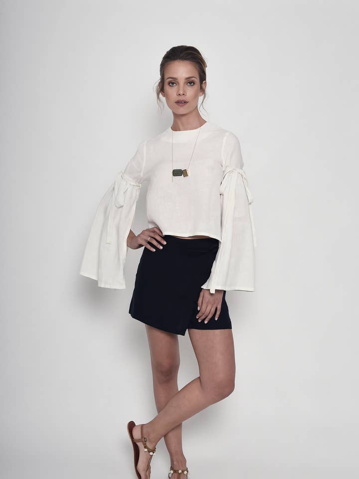 At The Imperial linnen blouse voor wholesale door Dor Raw Luxury