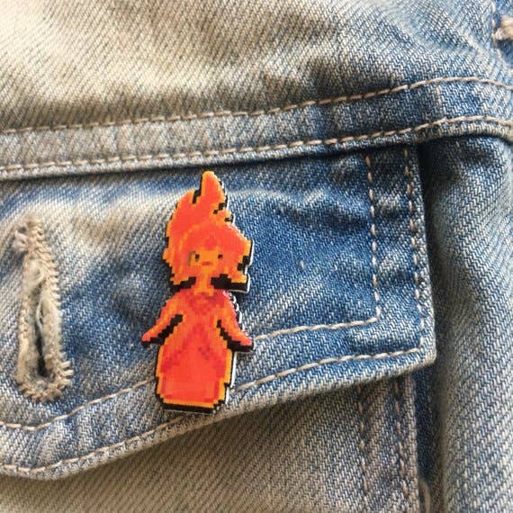Flame Princess Pin for wholesale by 8-Bit Zero