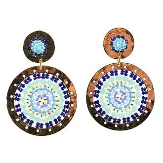 Orecchini a stella turchese per la vendita all'ingrosso da parte di NARA HANDMADE JEWELRY