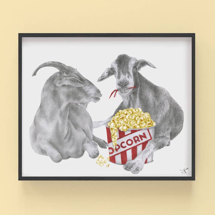 Salt & Bale Sheridan Goat Portrait Study 9 x 12 for wholesale by Central & Gus