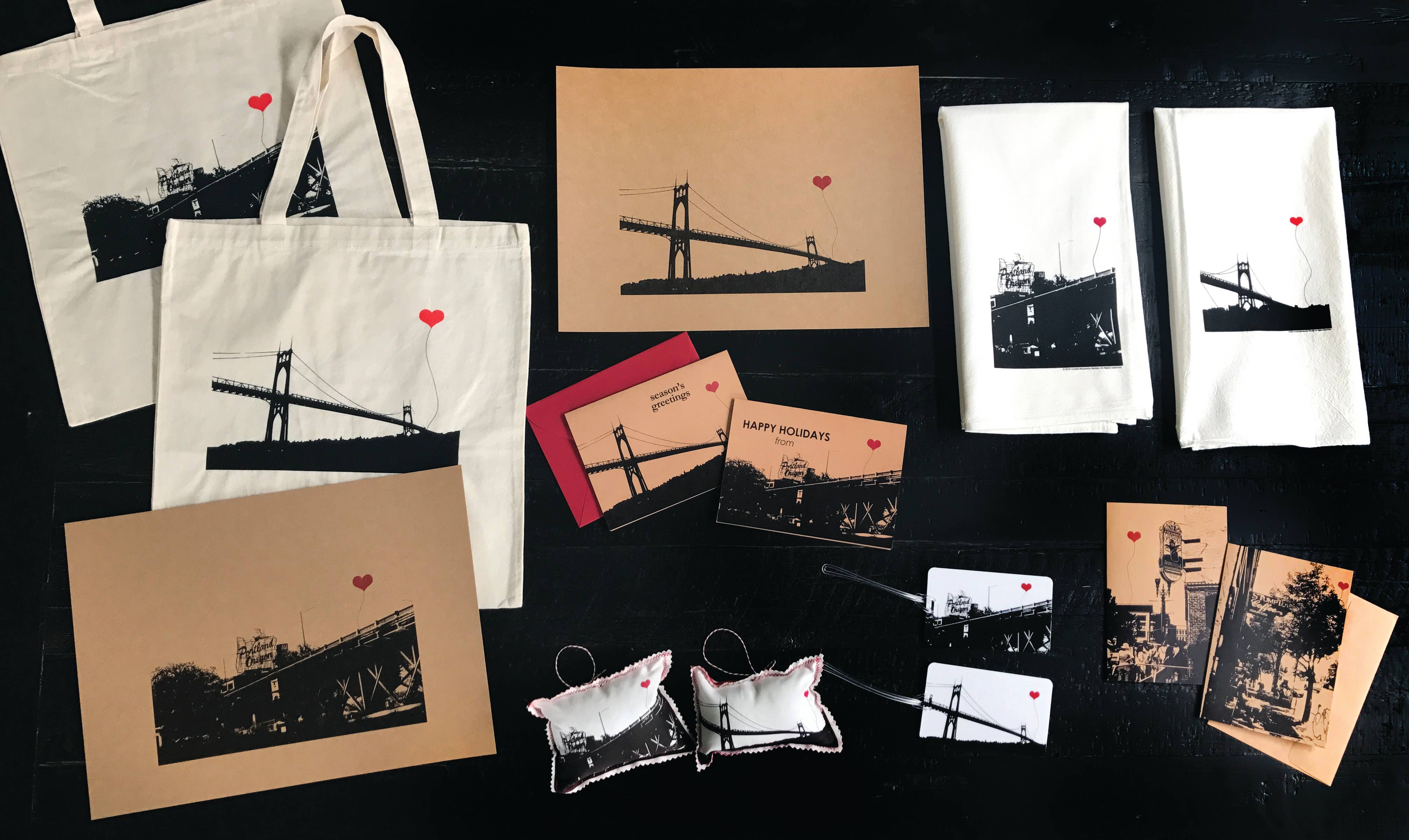 noteify - Wholesale Tote Bag - Unisex - Portland Oregon St. John's Bridge Cotton Canvas Tote Bag1