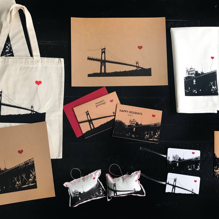noteify - Wholesale Tote Bag - Unisex - Portland Oregon St. John's Bridge Cotton Canvas Tote Bag1