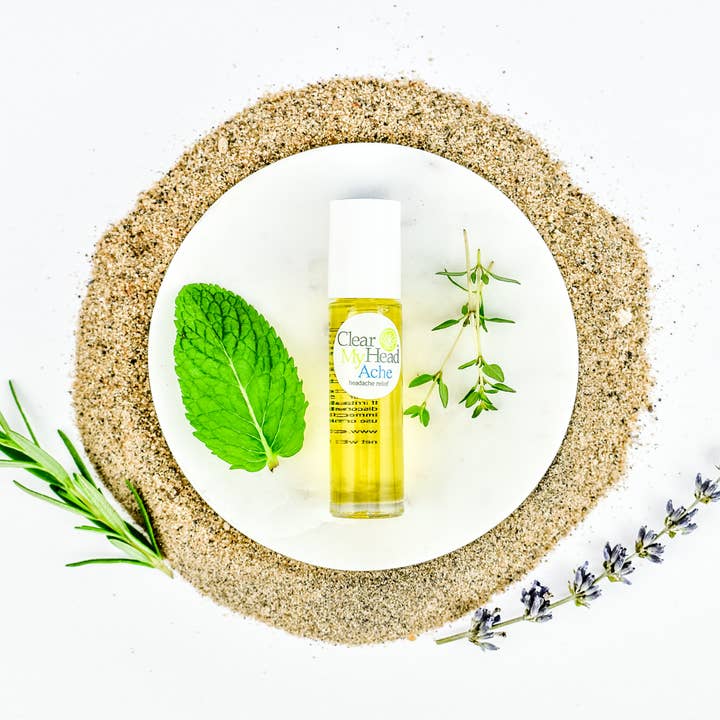Clear My Head Ltd - Wholesale Essential Oil Roll-On - Ache Roll-On Natural Aromatherapy Headache Relief for Retail3