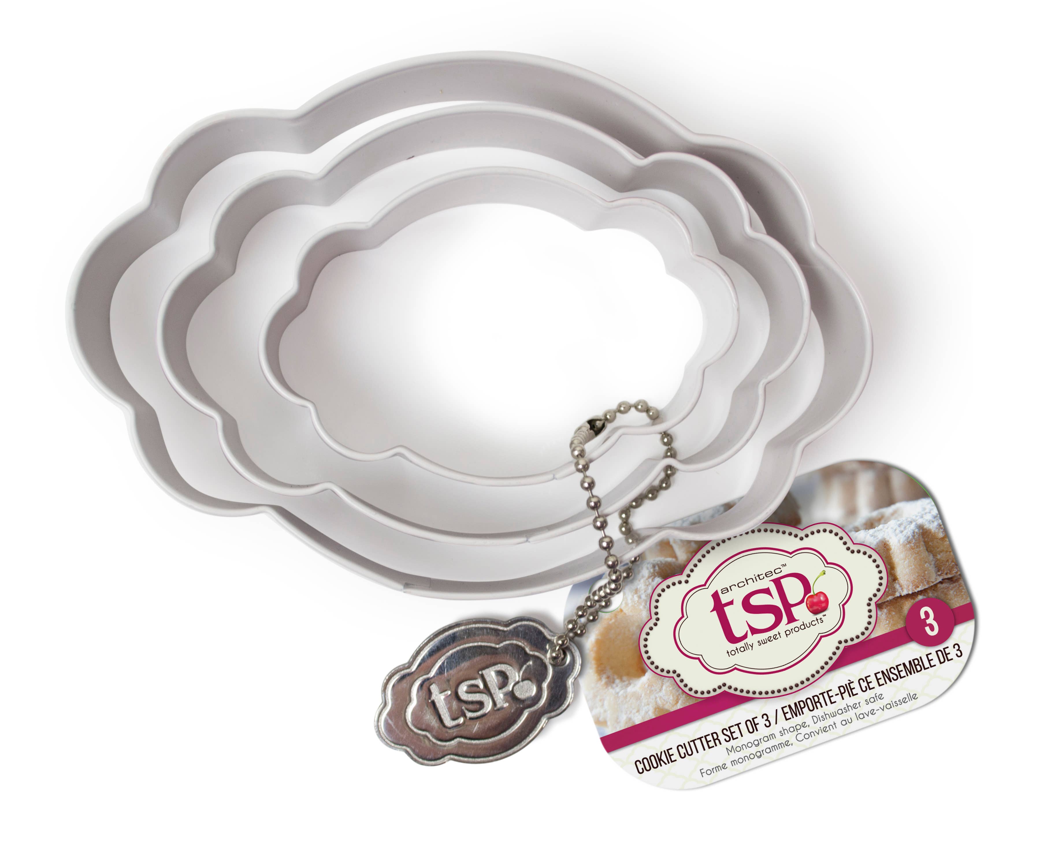Vanilla TSP™ Cookie Cutter Set Monogrammable Shape Set of 3 for wholesale on Faire4