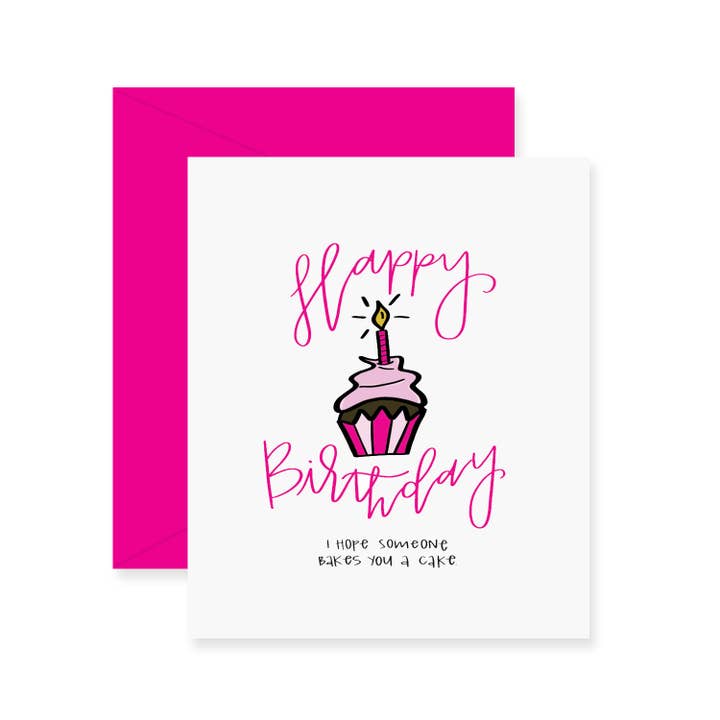 Cupcake Birthday Greeting Card for wholesale by Fresh Out of Ink