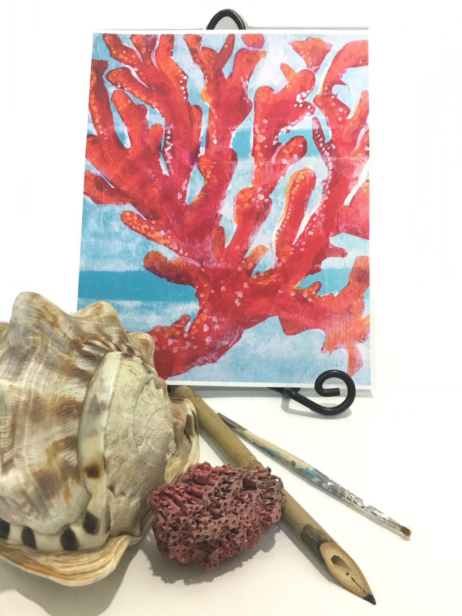 Mangoseed – Großhandel Kunstdruck – Korallen-Kunstdruck der Originalgemälde Beach Decor Artwork1