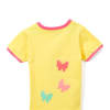 Doodle Pants – Engroshandel T-shirt - Børn – Gul sommerfugl småbørn og børn skjorte10