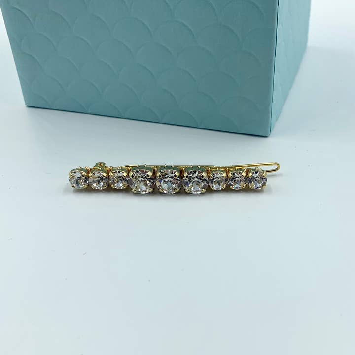 Acute Designs – wholesale Barrette – Women’s – Large Swarovski Barrettes - Crystal or Silk