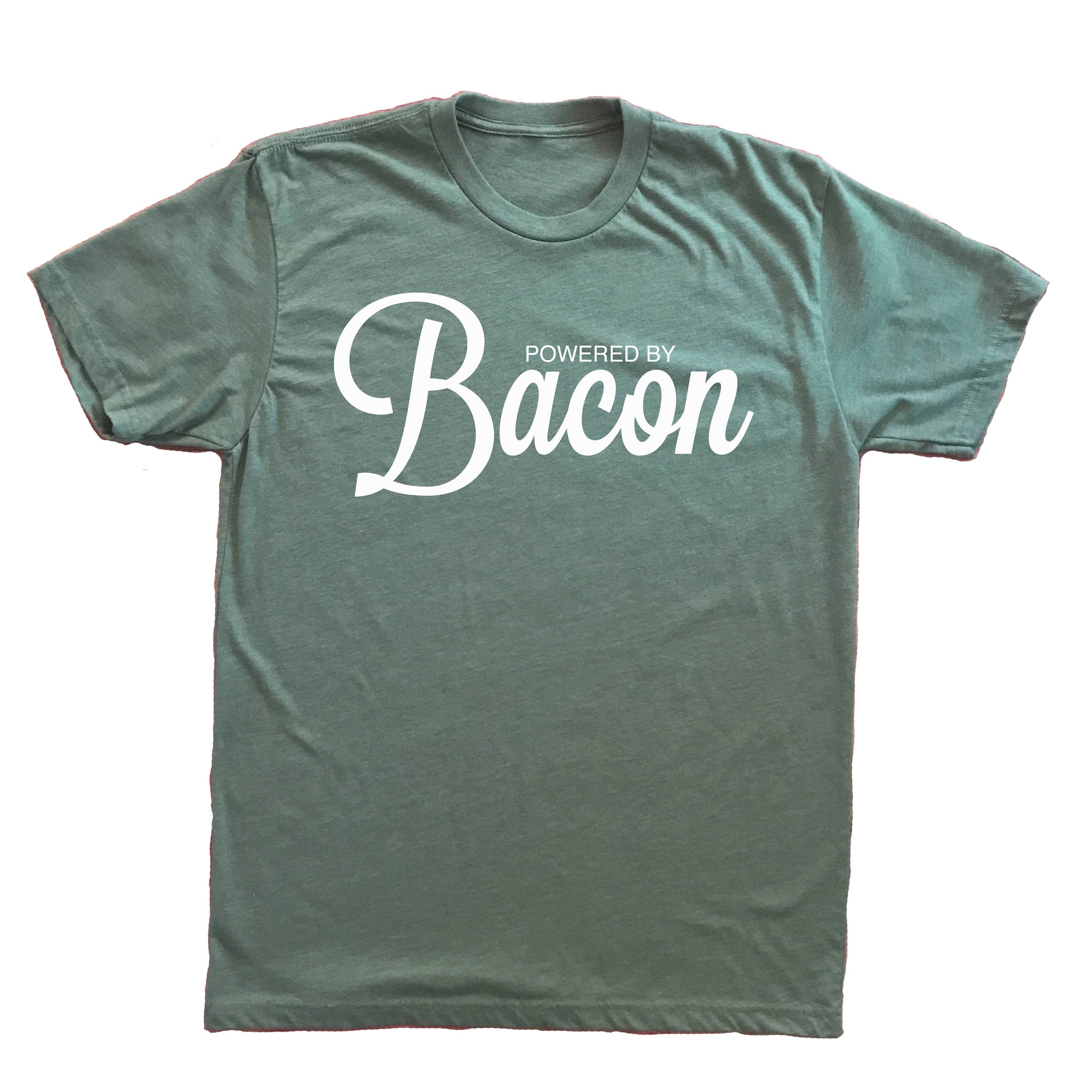 powered by bacon shirt