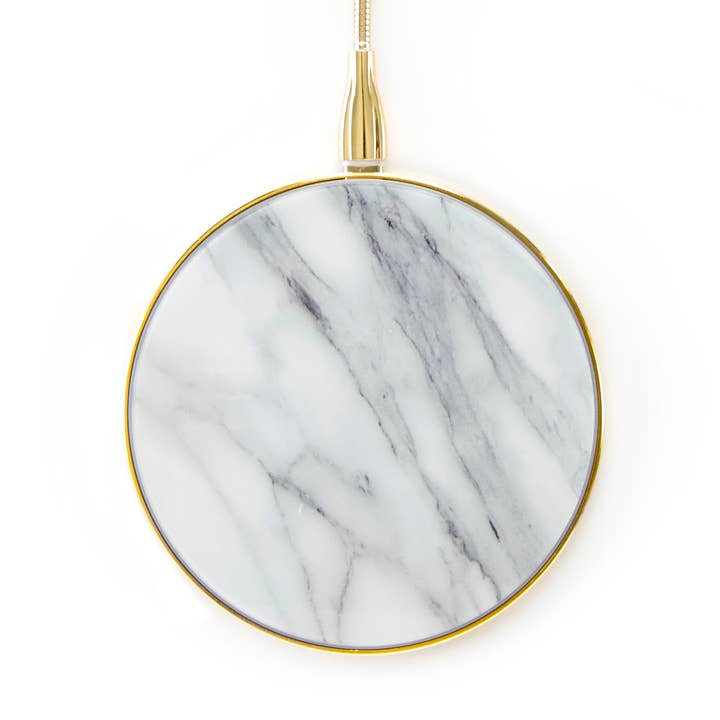 Gold on Grey Wireless Charger for wholesale by That Aesthetic