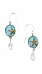 Shari Dixon – Brincos de argola por atacado – Brincos Redondos Starfish Ot com gota0