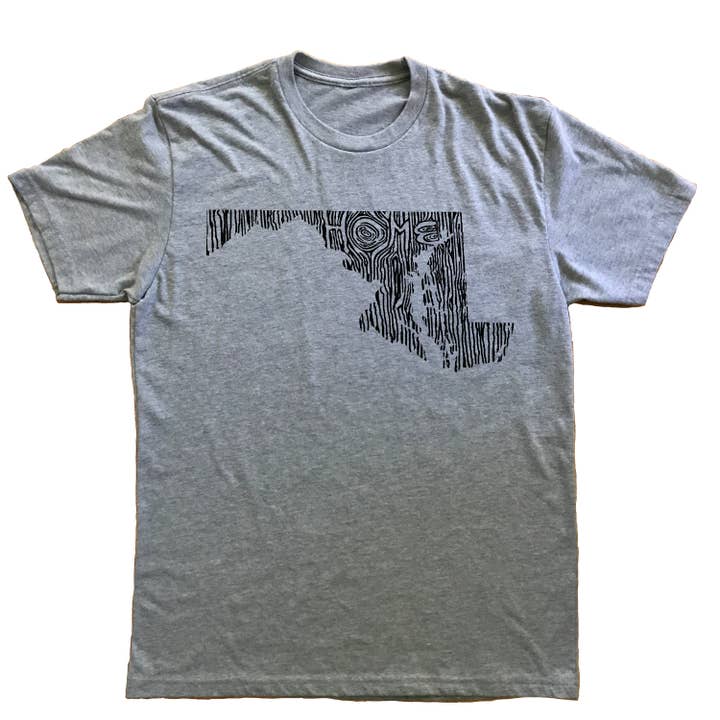 GG — Camiseta unissex Maryland Ingrained State por atacado de Ingrained Apparel