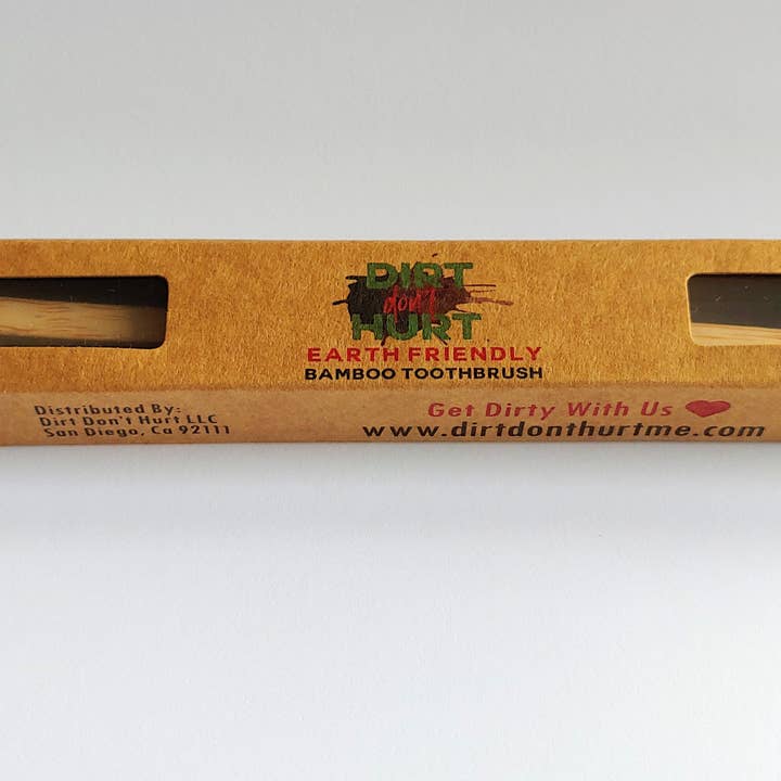 Dirt Don't Hurt - Wholesale Toothbrush - Bamboo Toothbrush with Rainbow Bristles
