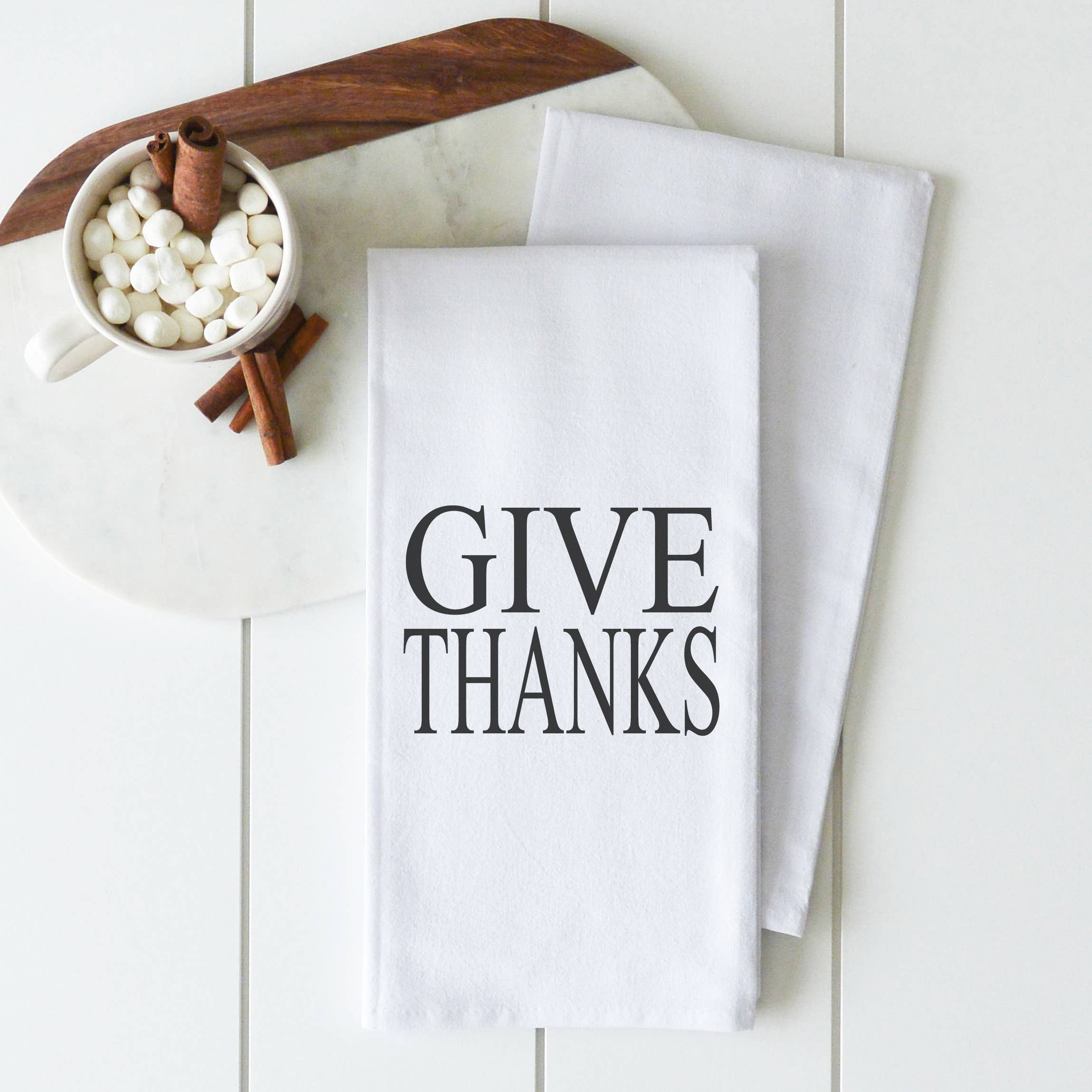 Porter Lane Home - Wholesale Tea Towel - Give Thanks Tea Towel0