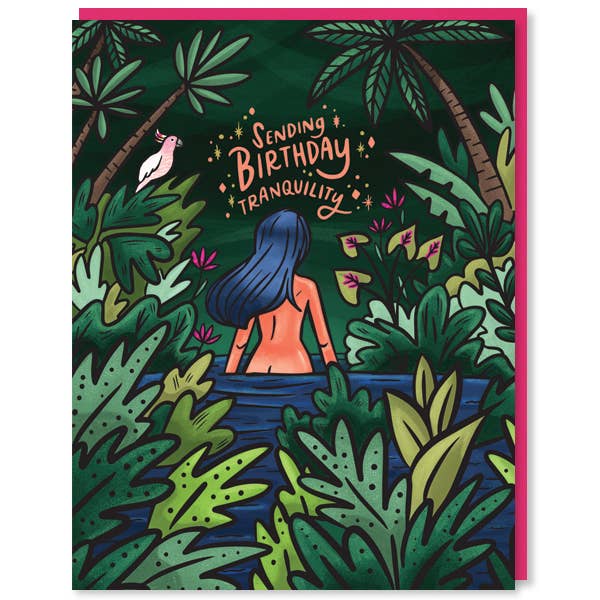 Birthday Tranquility Card for wholesale by Paper Parasol Press