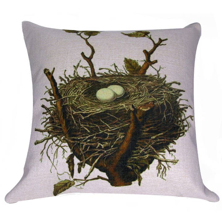 Golden Hill Studio - Wholesale Throw Pillow Cover - Bird Nest Throw Pillow Cover
