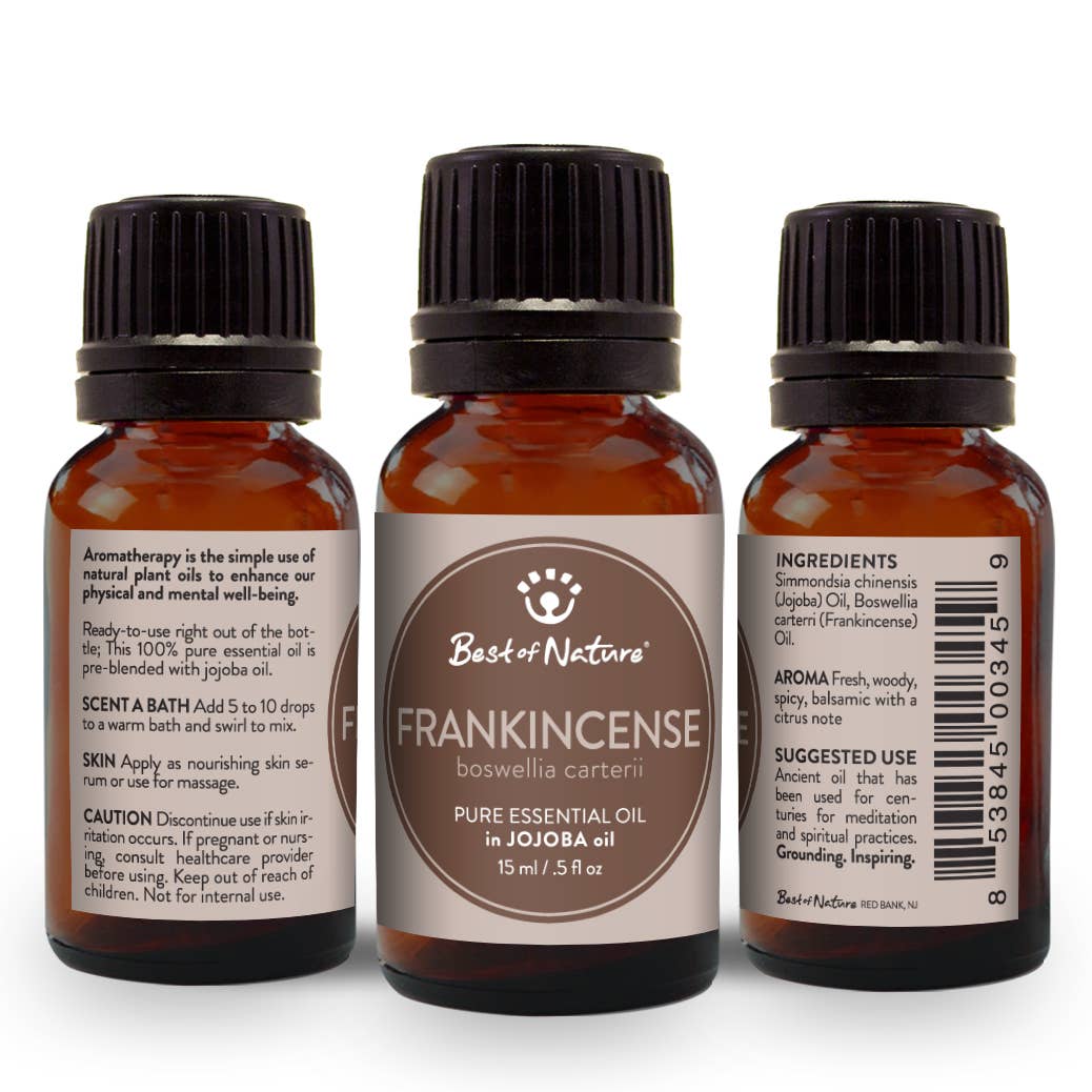 Best of Nature - Wholesale Essential Oil - Frankincense Essential Oil Blended with Jojoba Oil - 15ml4