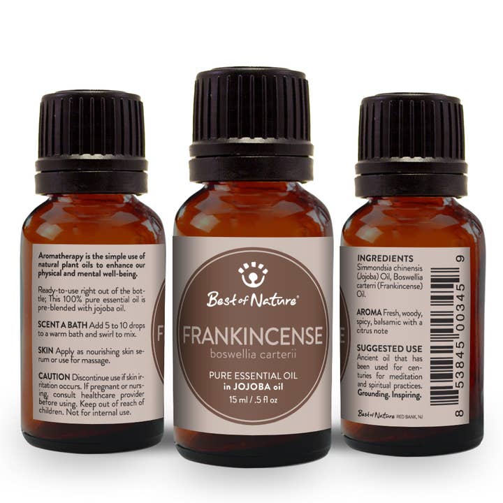 Best of Nature - Wholesale Essential Oil - Frankincense Essential Oil Blended with Jojoba Oil - 15ml4