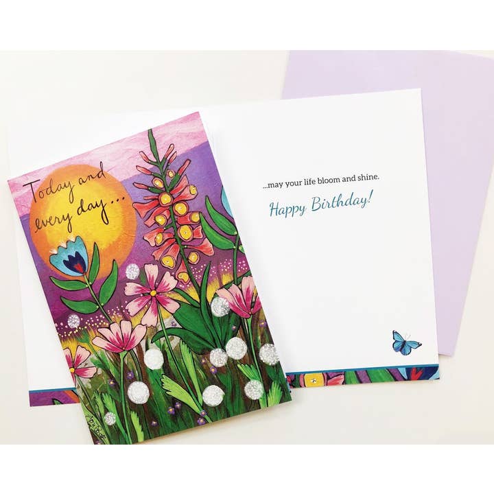 Lori Portka - Happiness Through Art - Vendita all'ingrosso Biglietti di auguri - Biglietto di auguri di buon compleanno «Today and Every Day»