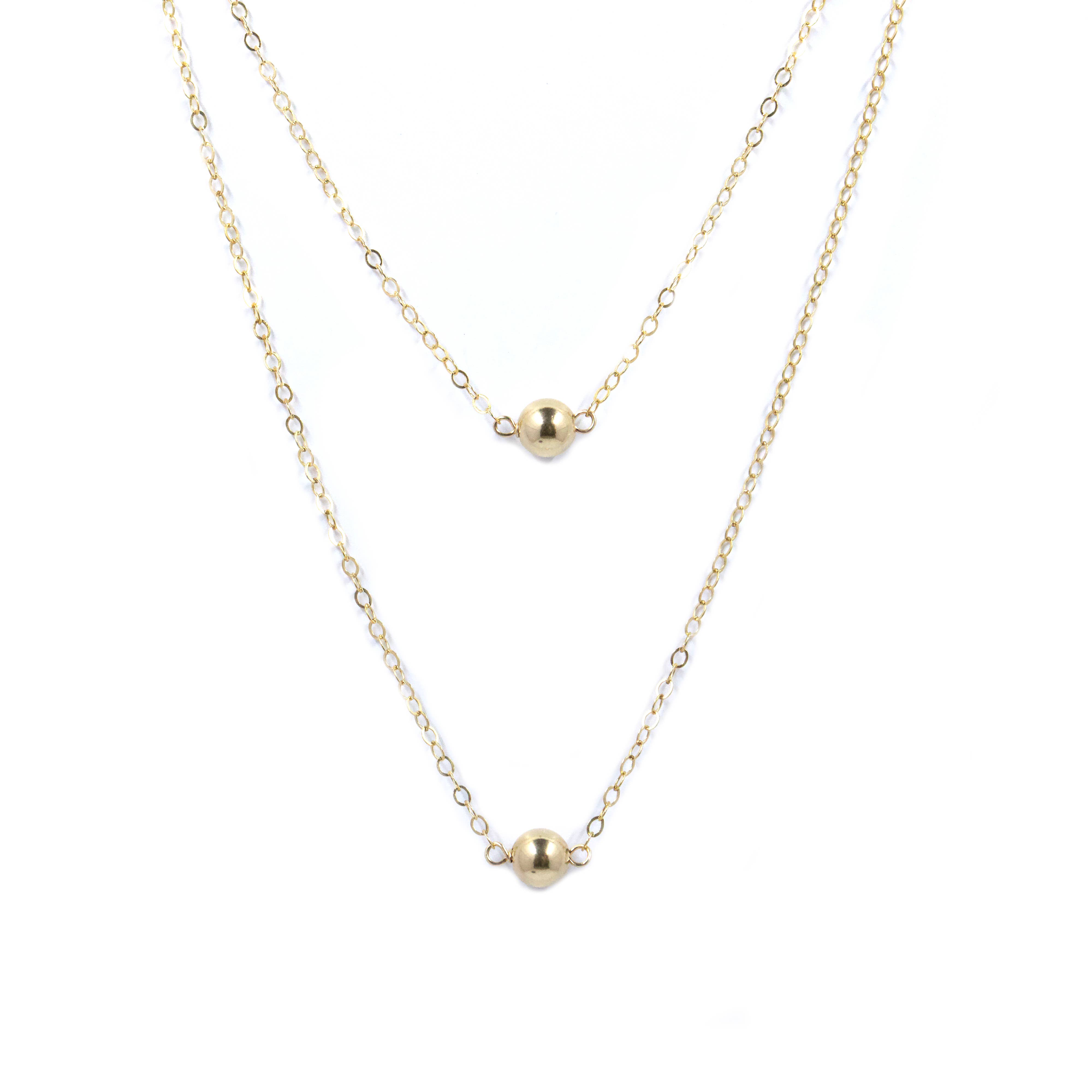 Bent by Courtney - Wholesale Pendant/Charm Necklace - Double Sphere0