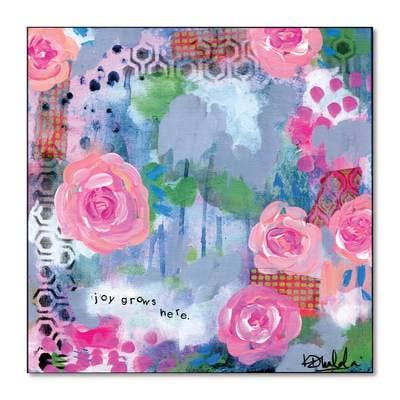 Joy Grows Here Art mural imprimé floral pour la vente par Wholesome Soul