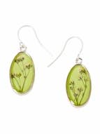 Béb's Breath Boucles d'oreilles Ovales Vert pour la vente par Shari Dixon