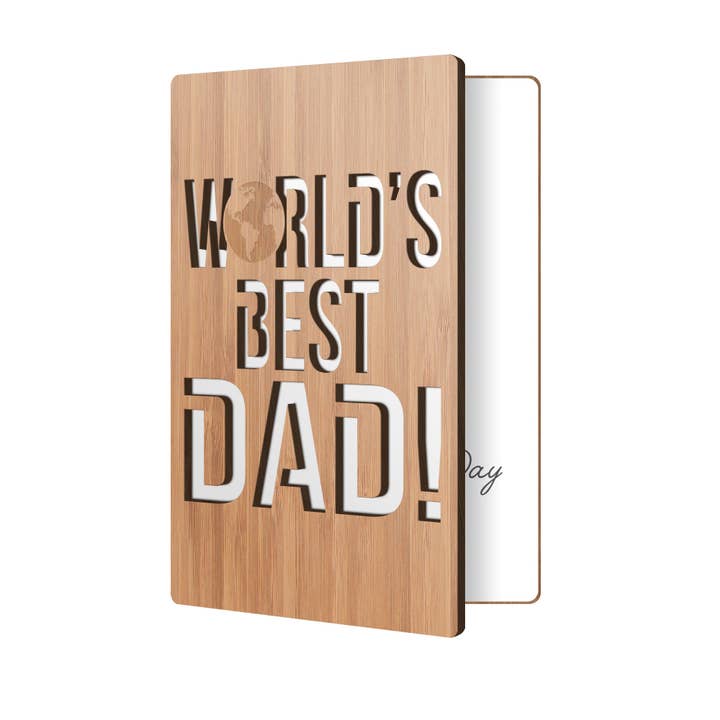 Cartão do Dia dos Pais do Melhor Pai do Mundo por atacado de Heartspace Cards