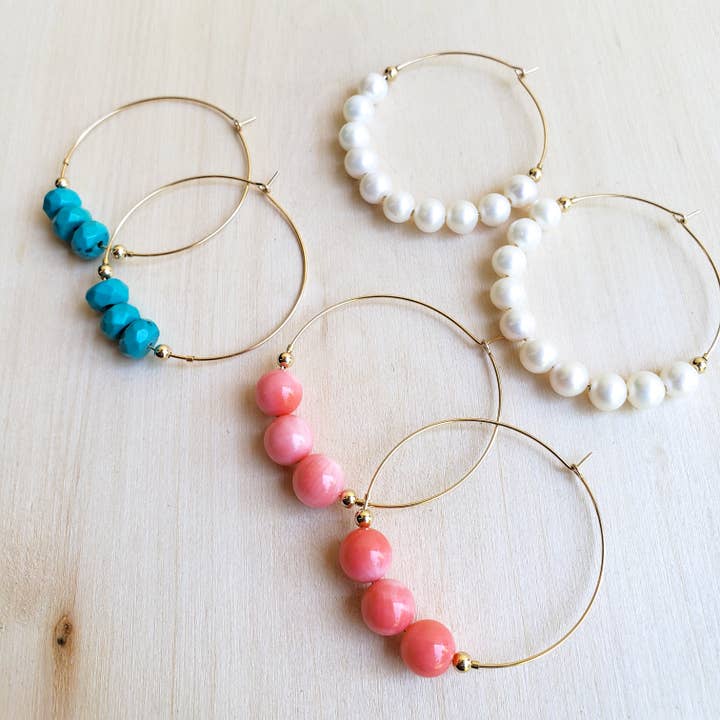 Hoop Earring Set of 3 for wholesale by MissElenious Jewelry