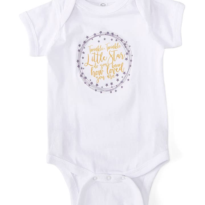 "Twinkle Twinkle" Bodysuit for wholesale by The Talking Shirt